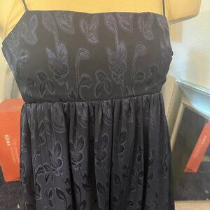 Amanda Uprichard Jojo Dress Navy Mini Spaghetti Straps Party XS NWOT $238